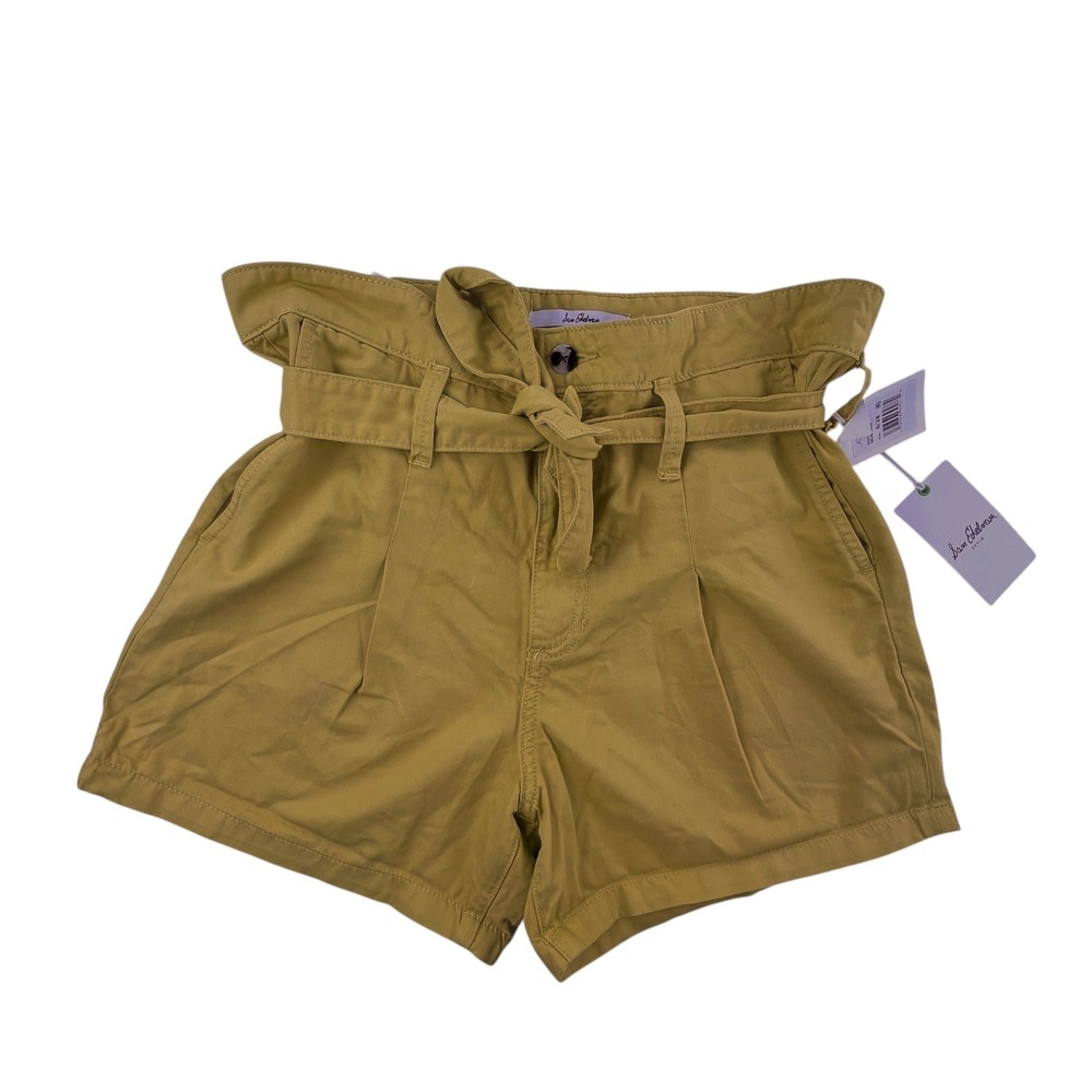 Sam Edelman The Utility Trouser Short  Yellow Paperbag Waist Size 6/28 NWT